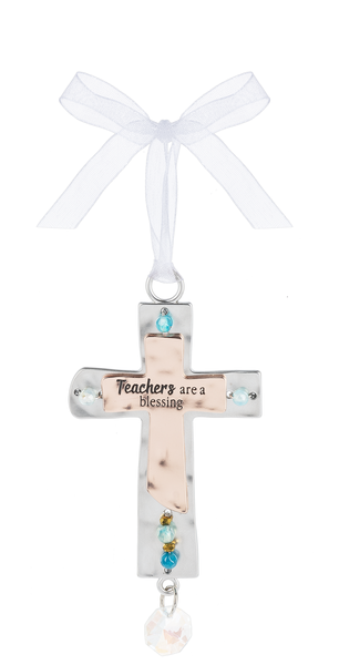 Cross Ornament - Teachers are a blessing