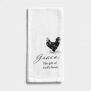 Grace - Farm Fresh Faith Tea Towel