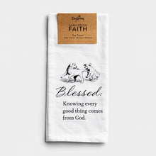 Load image into Gallery viewer, Blessed - Farm Fresh Faith Tea Towel