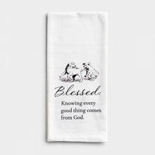 Load image into Gallery viewer, Blessed - Farm Fresh Faith Tea Towel