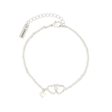 Load image into Gallery viewer, Dainty Bracelet - Silver/Gold Double Heart