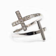 Load image into Gallery viewer, Pillar of Faith Ring - White Diamonds