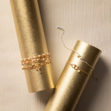 Load image into Gallery viewer, Dainty Bracelet - Silver/Gold Double Heart