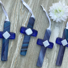 Load image into Gallery viewer, Dad Gift USA Handmade Glass Cross Christian Gift 4414