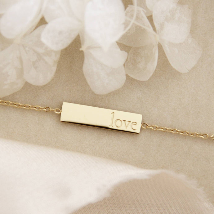 Love Bracelet, 1 Corinthians 13:4-13: Yellow Gold