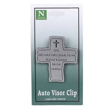 Load image into Gallery viewer, Cross Son Visor Clip, Silver / Metal