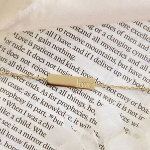 Love Bracelet, 1 Corinthians 13:4-13: Yellow Gold