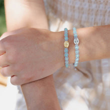 Load image into Gallery viewer, Miraculous Gemstone Bracelet: Slate/Silver