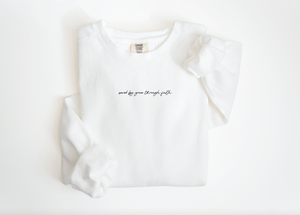 Saved by grace through faith minimal pullover: Medium