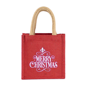 Merry Christmas Fleur Petite Gift Tote