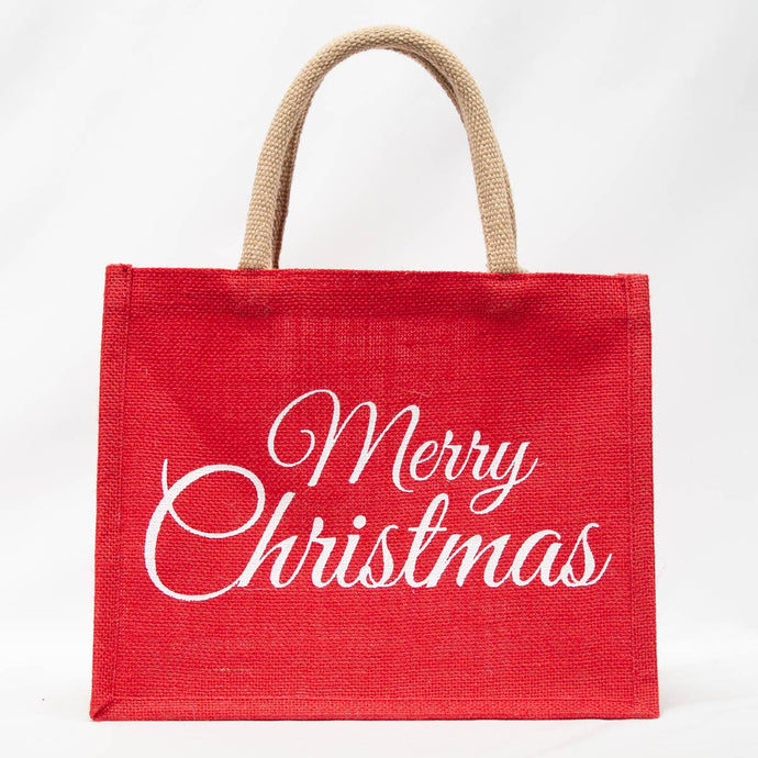 Classic Merry Christmas Gift Tote