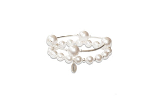 12mm White Pearl Blessing Bracelet: S