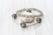 Load image into Gallery viewer, 12mm Labradorite Blessing Bracelet: S