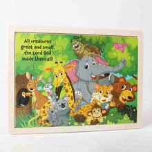 Load image into Gallery viewer, Puzzle Wood Jigsaw Jungle: Multicolored / Wood