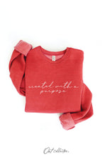 Load image into Gallery viewer, CREATED WITH A PURPOSE Graphic Sweatshirt: VINTAGE WHITE LONG SLEEVE / S