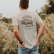 Load image into Gallery viewer, Be Strong and Steadfast Buffalo Christian Graphic Tee