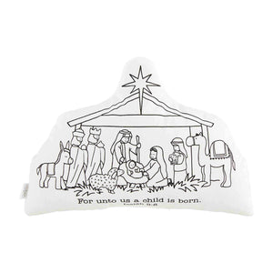 Nativity Doodle Pillow Set