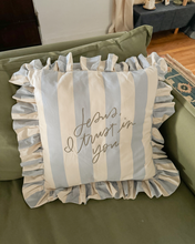 Load image into Gallery viewer, Jesus, I Trust in You Striped Pillow