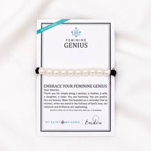 Load image into Gallery viewer, Feminine Genius Bracelet - Giving Back to ENDOW: Light Blue/Silver