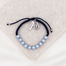 Load image into Gallery viewer, Feminine Genius Bracelet - Giving Back to ENDOW: Light Blue/Silver