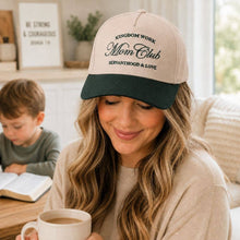 Load image into Gallery viewer, Kingdom Work Baseball Cap, Christian, Green/Tan: Tan, Green / Cotton