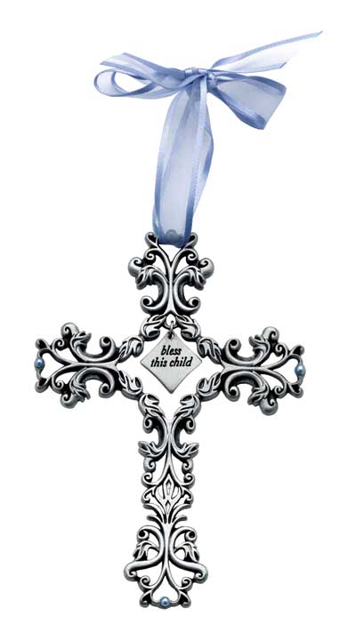 Filigree Cross for Baby Boy