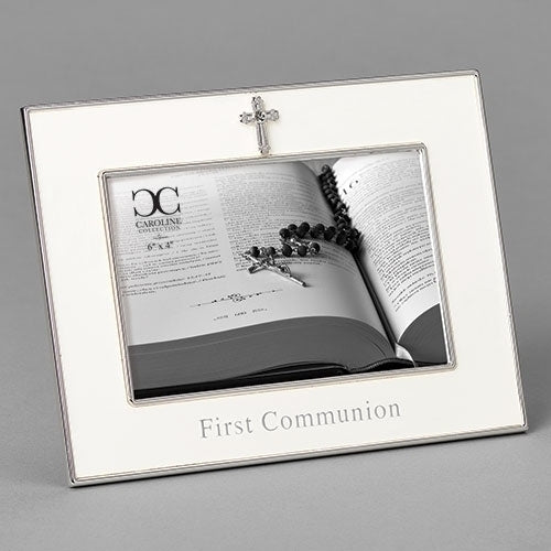 White First Communion Frame 4x6