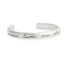 Load image into Gallery viewer, Jesus Loves Me Cuff Bracelet