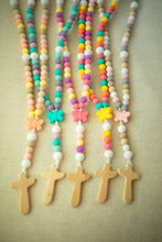 Load image into Gallery viewer, Butterfly Baby Rosary | Teething Rosary | Baptism Gift: Light Pink