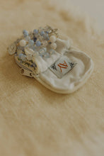 Load image into Gallery viewer, Blue Floral Rosary Pouch
