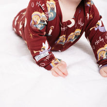 Load image into Gallery viewer, O Holy Night Christmas Pj Footless Onesie Cotton