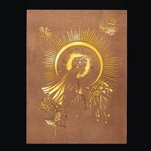 7.75"H LED Madonna Laser Cut Table Decor