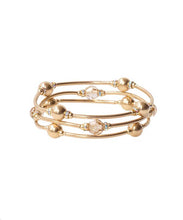 Load image into Gallery viewer, 8mm Crystal Golden Shadow Gold-Filled Blessing Bracelet: S