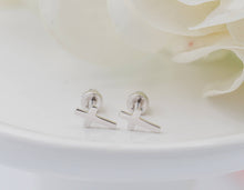 Load image into Gallery viewer, Sterling Silver Cross Earrings for Baptism or Communion Gift