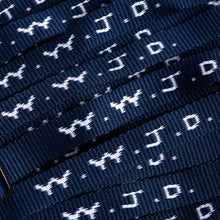 Load image into Gallery viewer, WWJD Woven Bracelet, Delta Blue