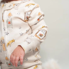 Load image into Gallery viewer, Away in a Manger Christmas PJ Footless Onesie