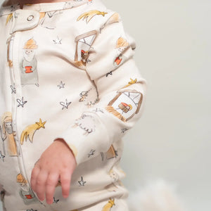 Away in a Manger Christmas PJ Footless Onesie