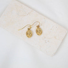 Load image into Gallery viewer, Miraculous Medal Earrings: Silver