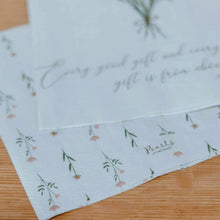 Load image into Gallery viewer, Scripture Wildflower Napkins - James 1:17 Luncheon 20ct