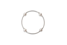 Load image into Gallery viewer, 8mm White Pearl Blessing Bracelet: S