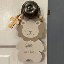 Load image into Gallery viewer, Lion Nap Time Door Knob Hanger