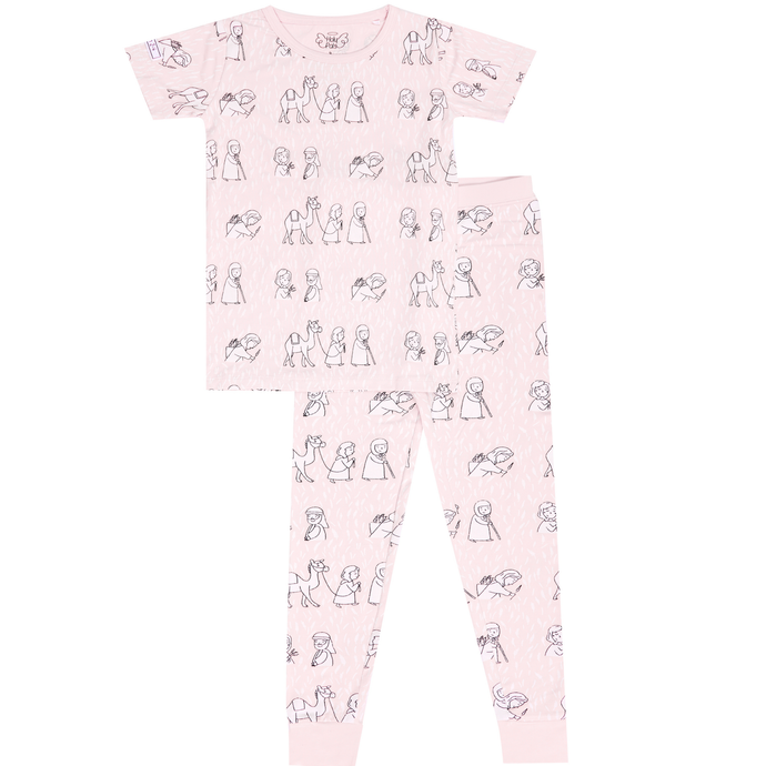 Ruth & Naomi PJ Short Sleeve & Pants Set Bamboo