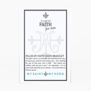 Filled by Faith Chain Bracelet