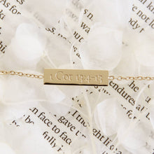 Load image into Gallery viewer, Love Bracelet, 1 Corinthians 13:4-13: Yellow Gold