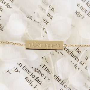 Love Bracelet, 1 Corinthians 13:4-13: Yellow Gold