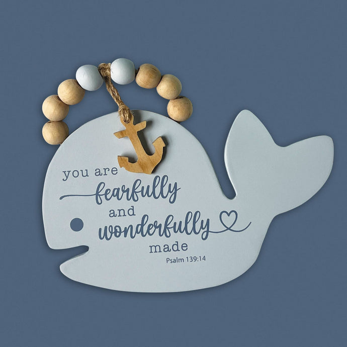Whale Baby Wall Plaque