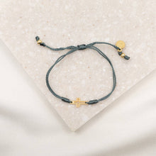 Load image into Gallery viewer, Filled by Faith Bracelet: Black Silver