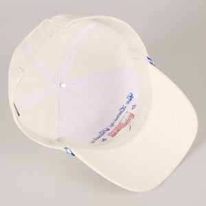 The Land of Freedom Flag Embroidered Trucker Hat: Red / ONE SIZE
