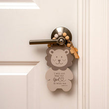 Load image into Gallery viewer, Lion Nap Time Door Knob Hanger