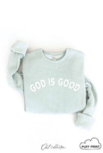 Load image into Gallery viewer, GOD IS GOOD PUFF Graphic Sweatshirt: ROSE / L